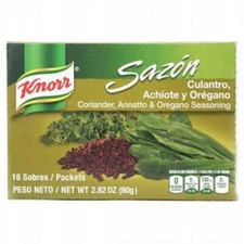 6  KNORR SAZON CULANTRO/ACHIOTE/OREGANO 16 CT