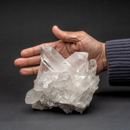 Echter klarer Quarzkristall Cluster Point aus Brasilien (4,1 Pfund) - Bild 6 von 6