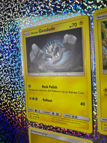 Pokemon TCG Alolan Geodude: Team Up 34/181; Guardians Rising 40/145 - Picture 5 of 15