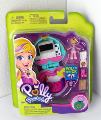 Polly Pocket Heart Shape Living Room Compact w/ Accessories 2018 Mattel NEW