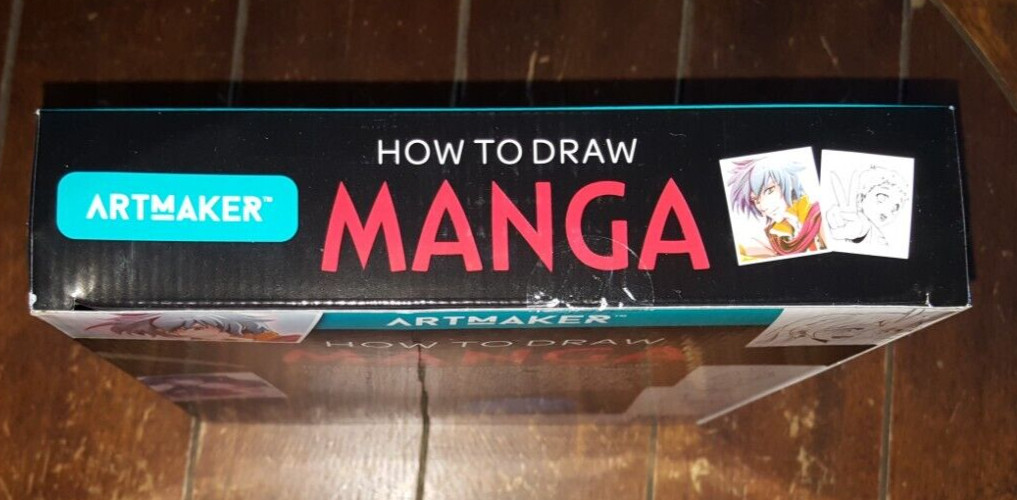 ArtMaker HOW TO DRAW MANGA: 4 Double-Ended Markers, Fineliner, 32 Page Book!