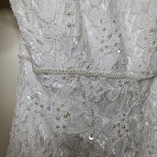 Vestido de novia sin tirantes Davids talla 6 MARFIL  - Imagen 5 de 11