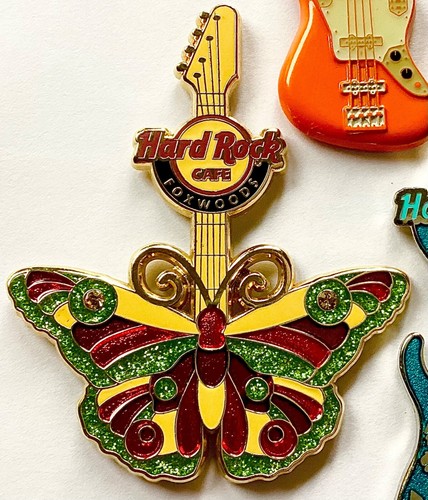 HARD ROCK CAFE FOXWOODS UPRIGHT GUITAR COLLECTION LIMITED EDITION 10 PIN LOT - Picture 3 of 11