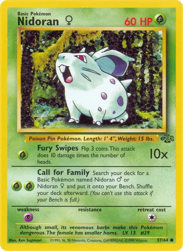 1999 Pokemon Jungle Set - Choose Your Card - 1st Edition