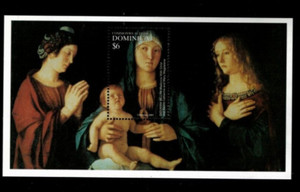 VINTAGE CLASSICS- Dominica 2001- Christmas- Souvenir Stamp Sheet- Scott 2340 MNH
