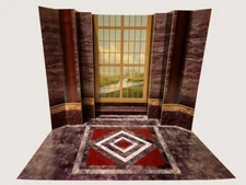 Theed Palace Hallway Phantom Menace Custom Display Star Wars TVC Hasbro Kenner