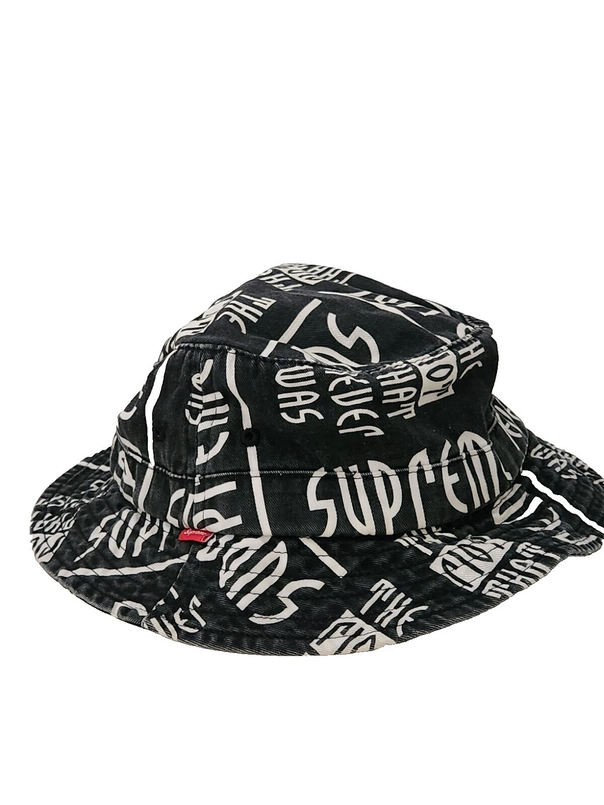 Supreme Size L Black Hats for Men
