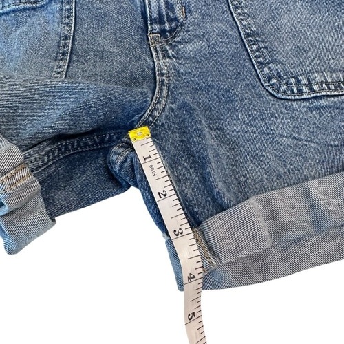 Girls Gap Denim High Rise cut off rolled up hem Shorts size 12 - Picture 4 of 10