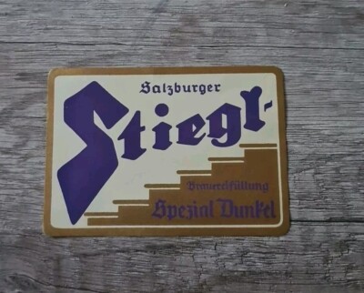 Etikett, Salzburger Stiegl-Brauereifüllung Spezial Dunkel 