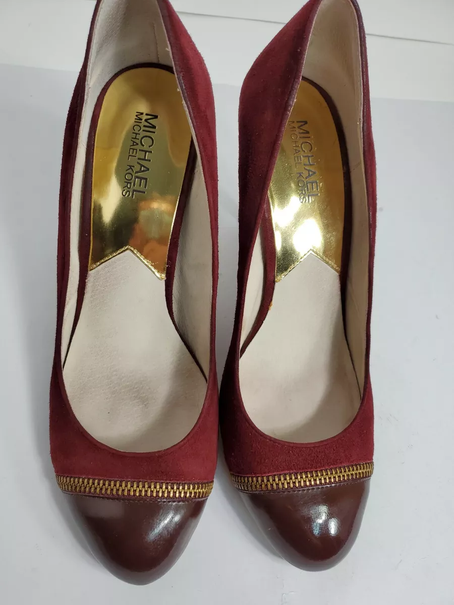 Michael kors 2025 burgundy shoes