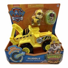 Paw Patrol Dino Rescue: Dino Rubble Deluxe Rev Up Vehicle w/Mystery Dino Figure
