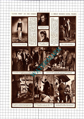 Oliver Twist gefilmt Anthony Newley Alec Guinness Dors - 1948 Schnitt / Druck