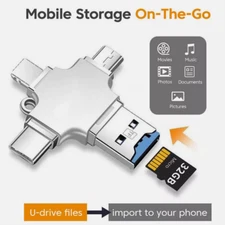 USB 3.0 Flash Drive Type -C Photo Stick OTG For iPhone iPad Android Samsung PC