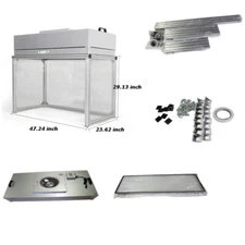 110V Vertical Laminar Flow Hood, Air Flow Clean Bench, Dust Free Room Workshop