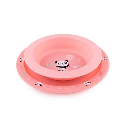 Canpol Baby Geschirr 2er Set Elemente Exotische Tiere Rosa