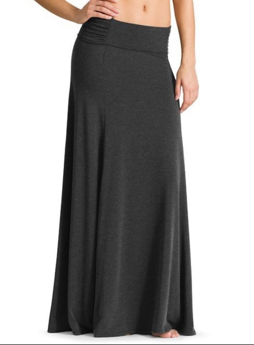ATHLETA Kali Convertible Maxi Skirt Charcoal Gray Strapless ATHLETA Kali Convertible Maxi Skirt Charcoal Gray Strapless