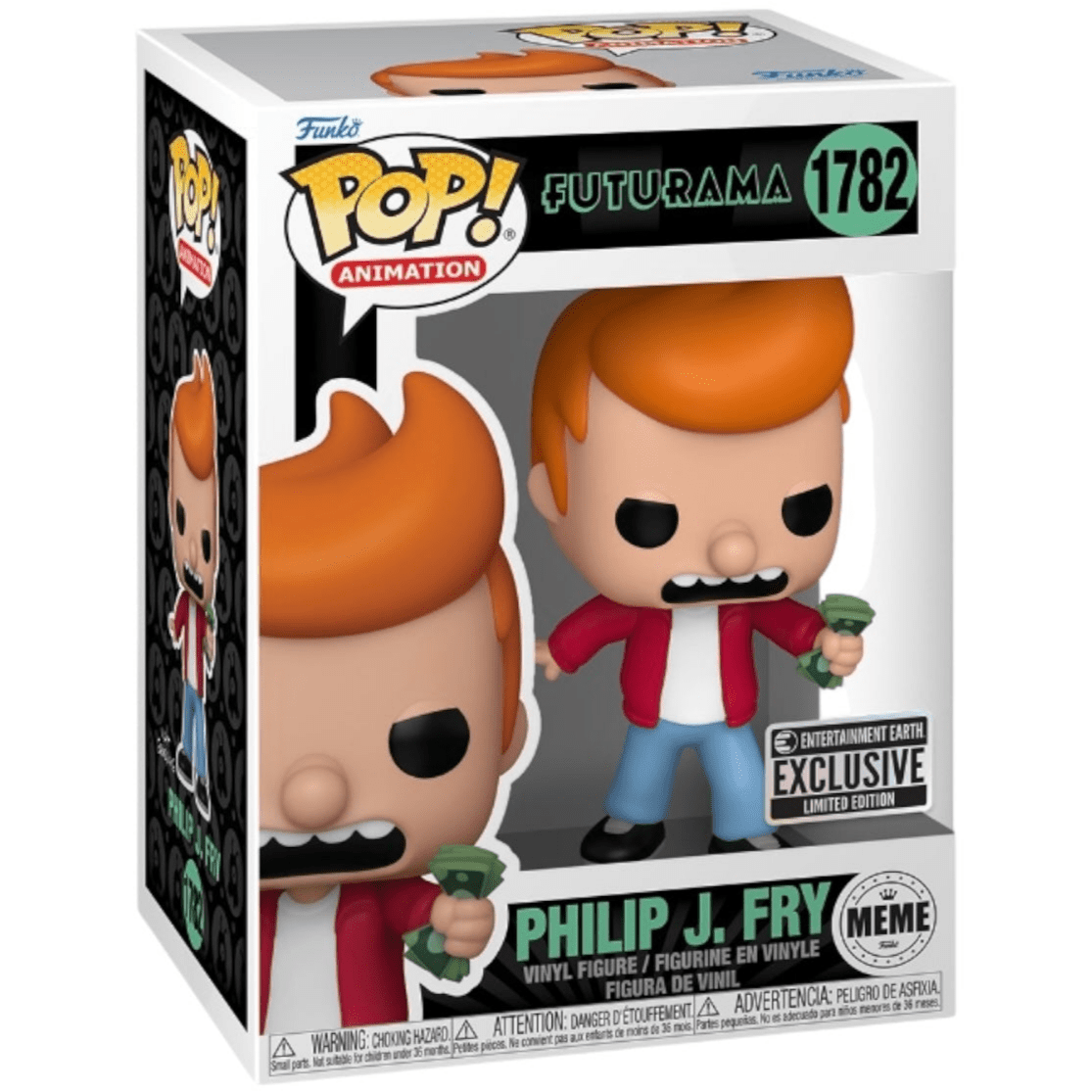 Futurama - Philip J. Fry - #1782 - EE Exclusive - Meme Funko Pop!