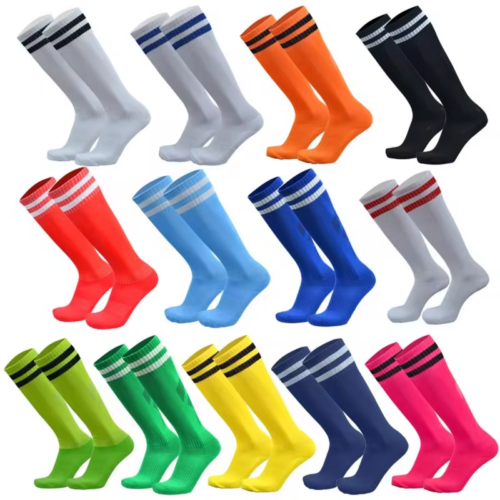 1 Pair Football Sports Socks Long Knee Cotton Spandex Kids Legging Stockings Soc
