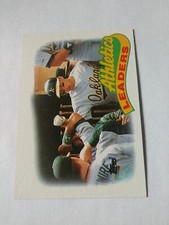 Team Leaders Oakland Athletics 1989 Topps Baseball Card 639