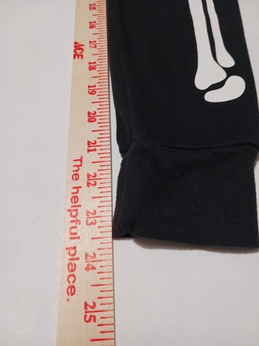 Childrens Place Kids Size 10 Black Skelton Leg Bones Lightweight Pants Halloween - Picture 5 of 7