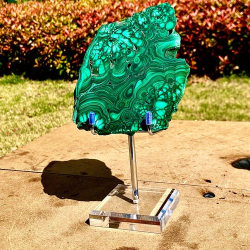 Rebanadas de piedra de pavo real natural de alta gama de 1,36 lb especímenes pulidos curación espiritual - Imagen 6 de 13