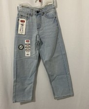 Wrangler Boys Lightwash Loose Fit Denim Jeans Adjust fit Waist Size 10 Slim NWT