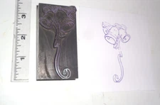 Lg Lead Wedding Bells - HOT FOIL STAMP or Ink Stamping / Embossing Press Die