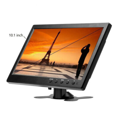 10.1'' CCTV Security Monitor - 1080P USB Video Player for PC with HDMI/VGA Ports