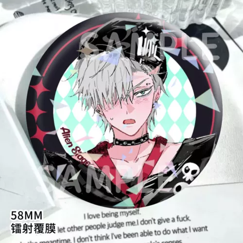 Mizi Sua Till Ivan Luka ALIEN STAGE Cosplay Badge Anime Pin Button Itabag Bags - Picture 21 of 21