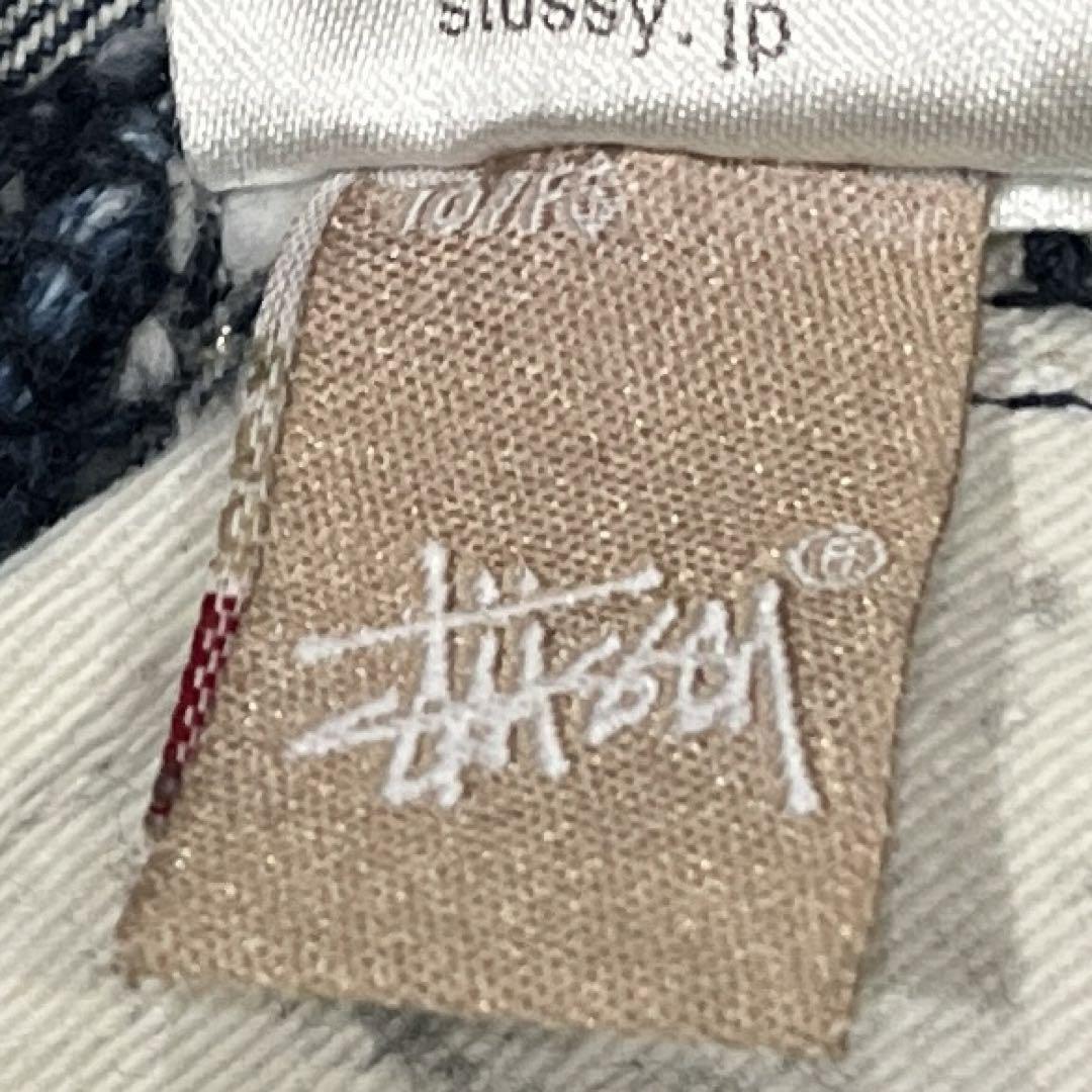 STUSSY バックペンキロゴ デニムパンツ　サイズ34 希少　90s Limited Edition Stussy S-Arch Jeans Blue 34 Denim Pants with