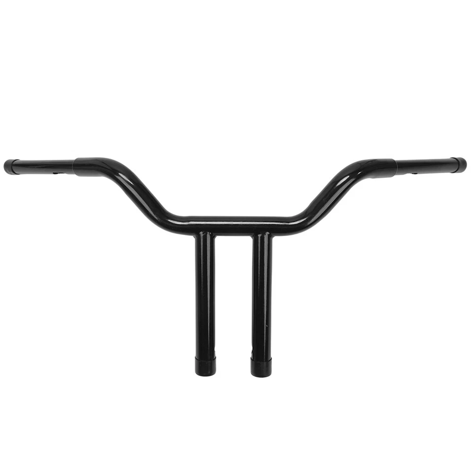 Manillar barra en T de 14" para Harley Dyna Low Rider Street Bob FXDC negro brillante Foto 4 de 4