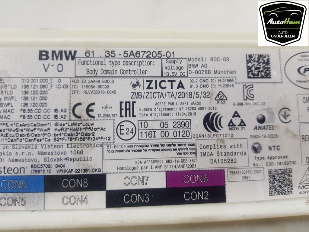 SICHERUNGSKASTEN FUSE BOX BMW X5 (G05) 2022 61355A67205 eBay