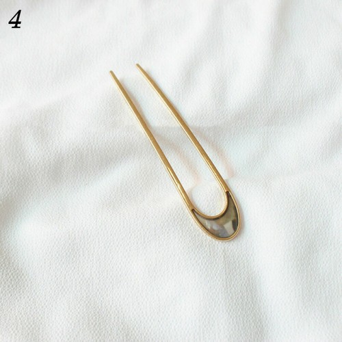 Ancienne épingle à cheveux longue en forme de U pour femme bâtons cristal fourchette pince à cheveux U \ - Photo 31/51