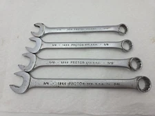 Set Of 4 PROTO Combination Wrenches 3/4", 11/16", 5/8",9/16" 1224 1222 1220 1218