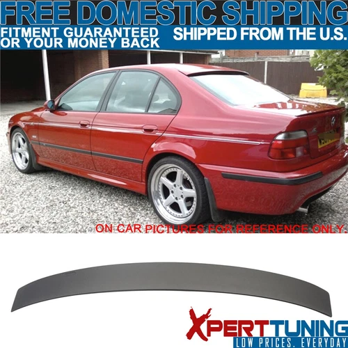 Fit 1996-2003 BMW E39 5 Series AC Style Rear Roof Window Spoiler ABS Matte Black