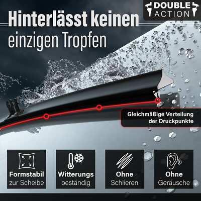 Scheibenwischer Wischerblätter  Set für Mazda CX-30 Bj. 04/19- Double Action