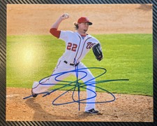 Drew Storen Hand Signed 8x10 Photo Authentic W/COA JSA