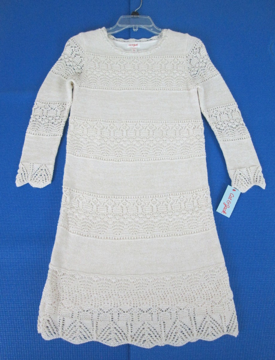 chinese dress ladies Cream Croceht Knit Backless Mini Dress – Gabi Swimwear main image 1