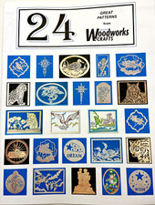 Scroll Saw 24 EASY Unique Patterns  From Creative Woodworks  Crafts - NEW