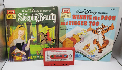 Disney's Sleeping Beauty/ Winnie The Pooh & Tigger Too Book & Cassette Tape (S3)