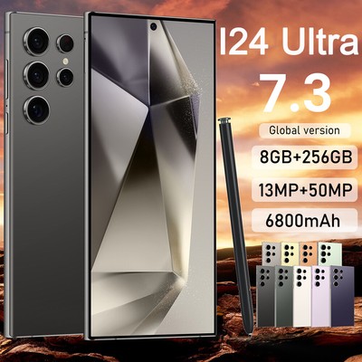 I24 Ultra 5G Unlocked Cell Phone 256GB Smartphone Android Dual SIM Cheap Mobile