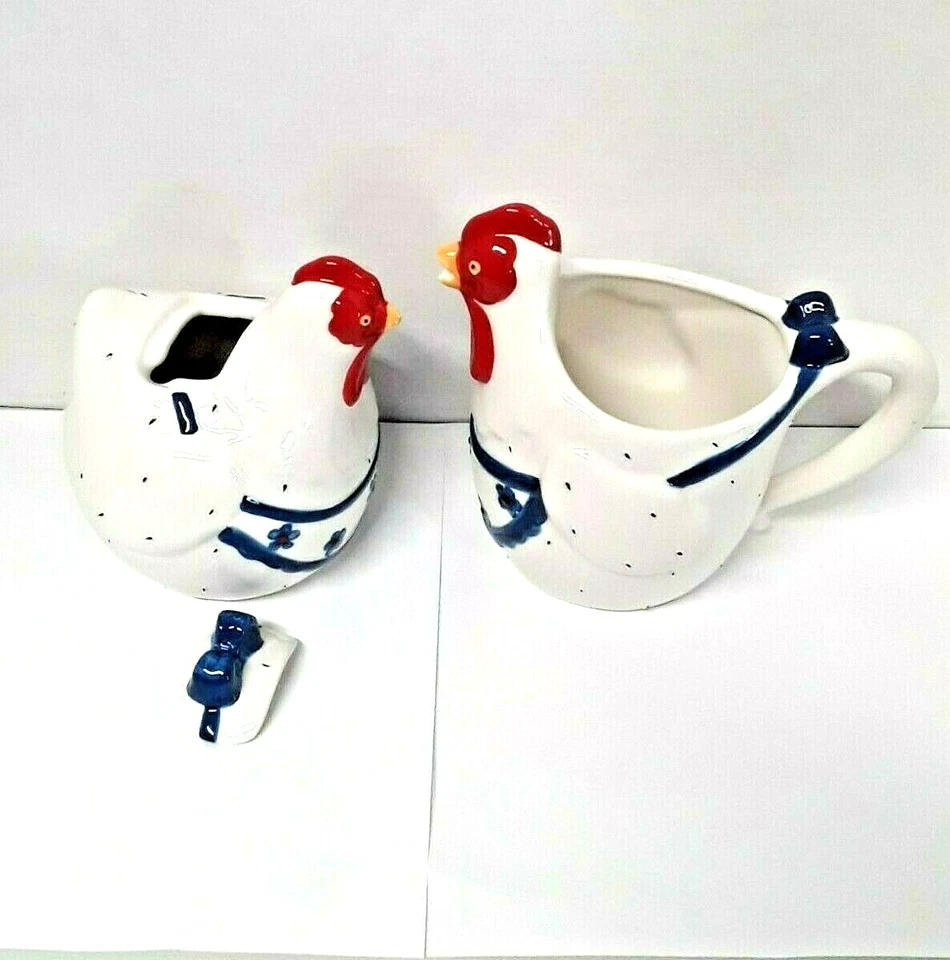 Gallo Pollo Crema Azúcar Granja Cocina Café Té Casa vero por Ack Foto 3 de 4