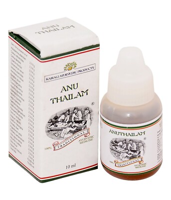 Kairali Ayurvedic Anu Thailam Oil 10 ml (3er Pack)
