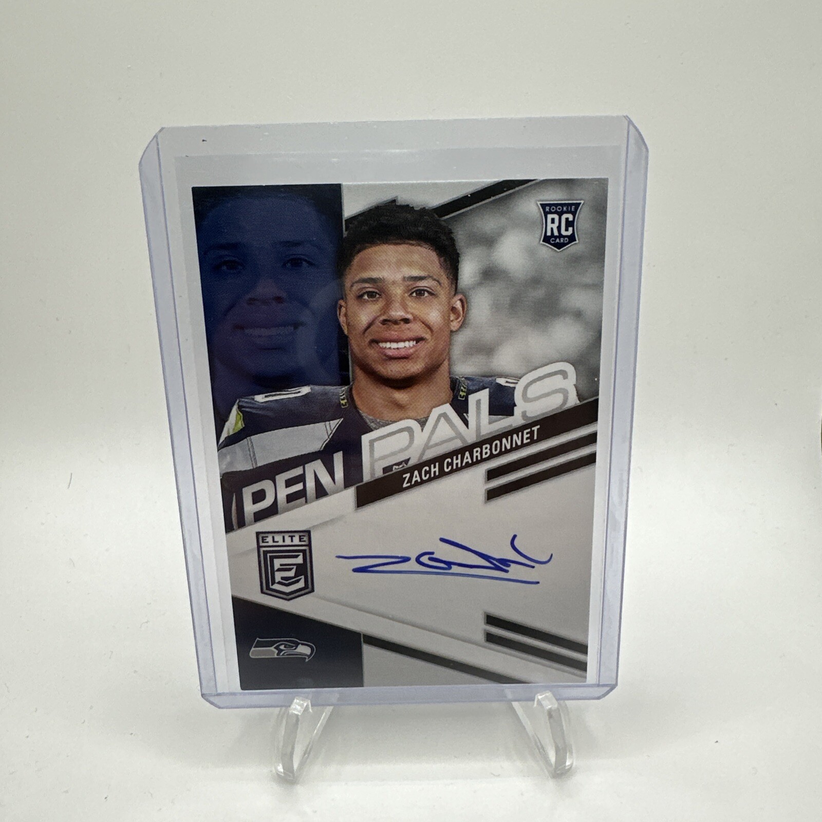 ZACH CHARBONNET 2023 Panini Donruss Elite Pen Pals Blue Ink Auto Rookie