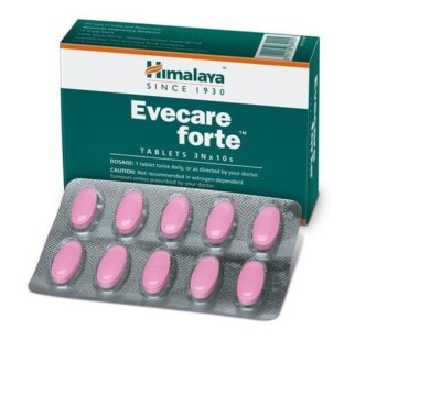 3X Himalaya Evecare forte 10 Tabs STRIP treat female menstruation related issues