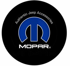 07-18 Jeep Wrangler New Mopar Logo Spare Tire Cover Blue Black Factory Oem