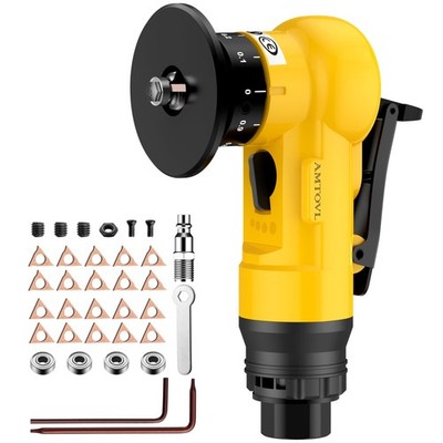 AMTOVL Pneumatic Chamfering Tool - Mini Air Chamfer with 10 Yellow