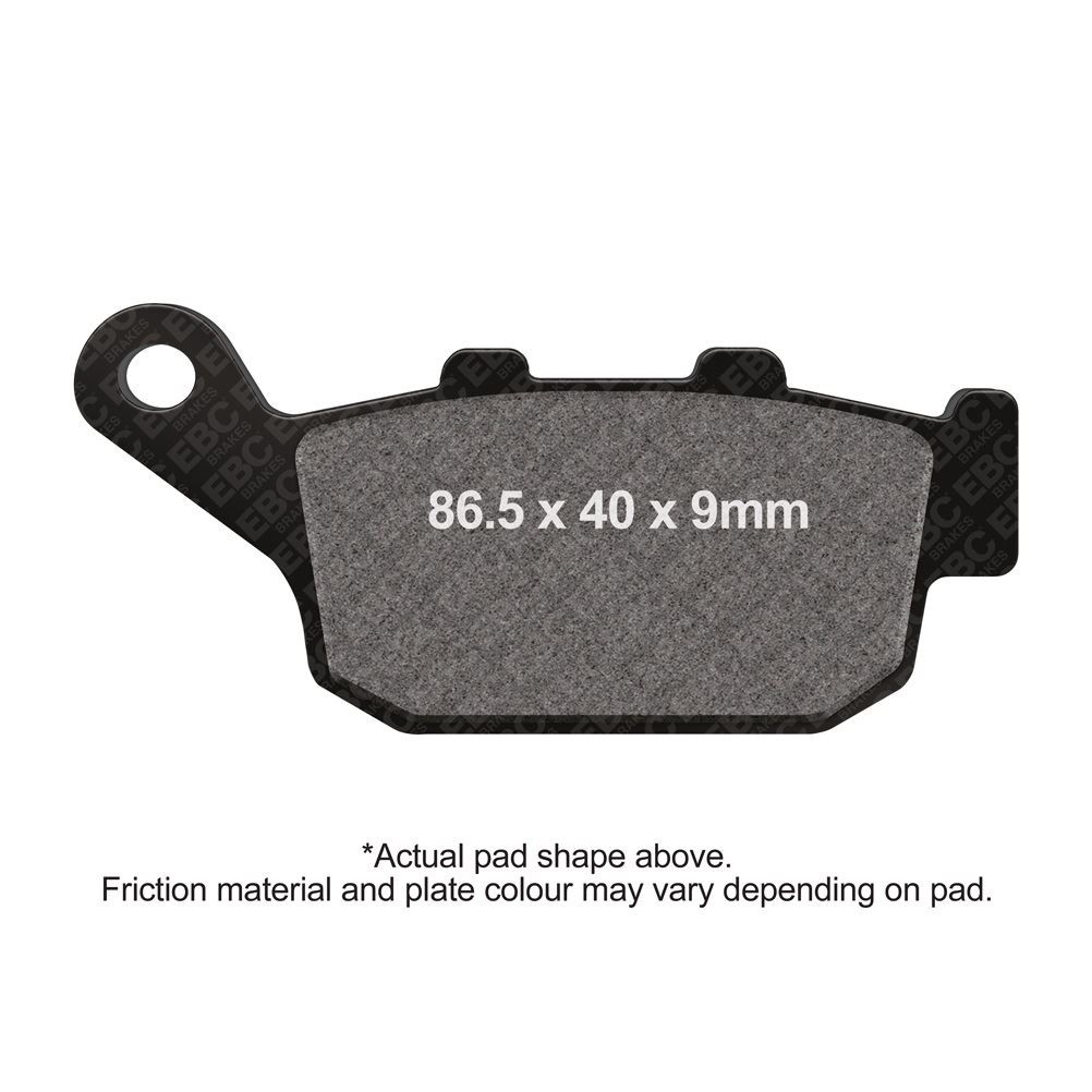 EBC V Pad Semi Sintered Brake Pads Rear Right for Honda CB 650 R 2019 - 2020