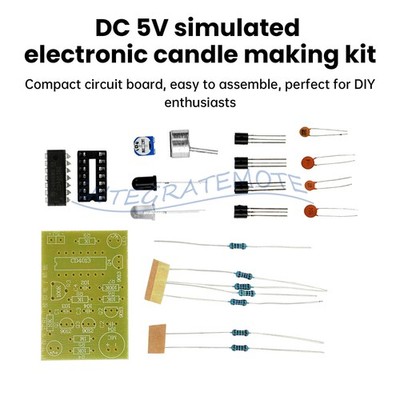 10PCS Analog Electronic Candle DIY Making Kit DC 5V Soldering Practice DIY Parts