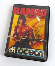 Commodore 64 C64 Spiel -- RAMBO FIRST BLOOD PART II 2 (Ocean) -- Tape